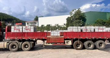 通化 芝麻灰花岗岩地铺石出货日常