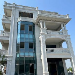 通化 白麻花岗岩别墅外墙干挂效果展示