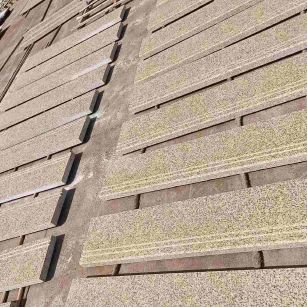 通化 黄金麻花岗岩光面楼梯踏步