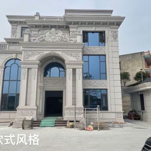 通化 白麻花岗岩别墅外墙干挂