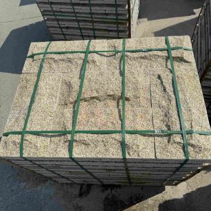 通化 黄金麻花岗岩石材自然面蘑菇石成品