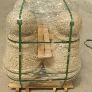 通化 黄金麻异形定制雕花——棒棒糖挡车柱