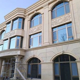 通化 黄金麻花岗岩别墅外墙干挂