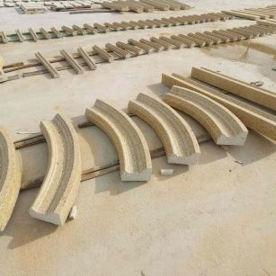 通化 黄金麻花岗岩别墅线条