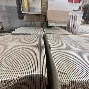 通化 车间生产日常，黄金麻白麻花岗岩