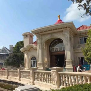 通化 黄金麻花岗岩欧式别墅