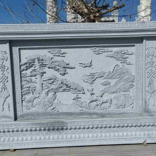 通化 芝麻白大型照壁，屏风，影壁