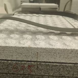 通化 芝麻白花岗岩6.0公分荔枝面五轴加工雕刻盲点