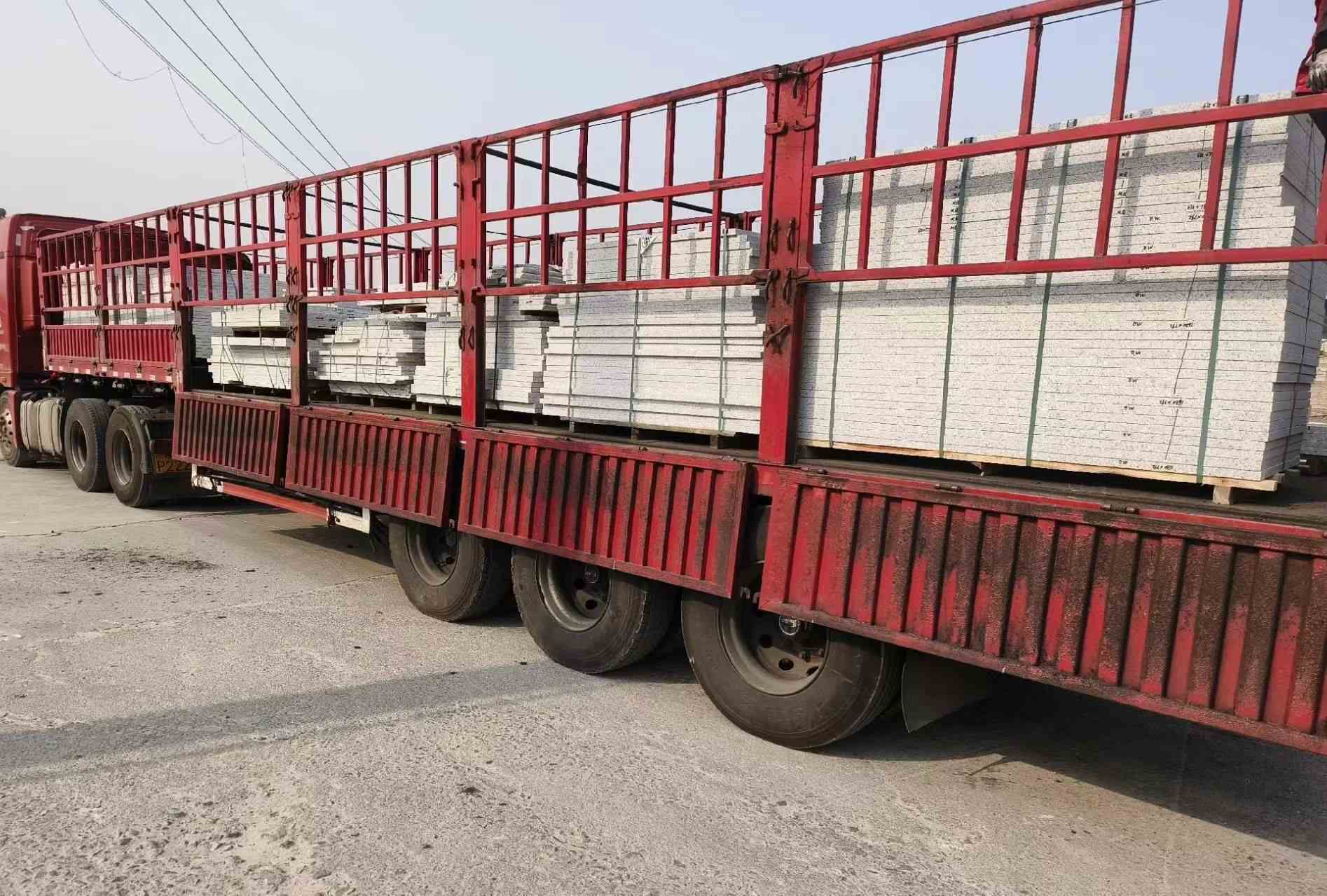 通化 白麻荔枝面外墙干挂，工厂装车日常