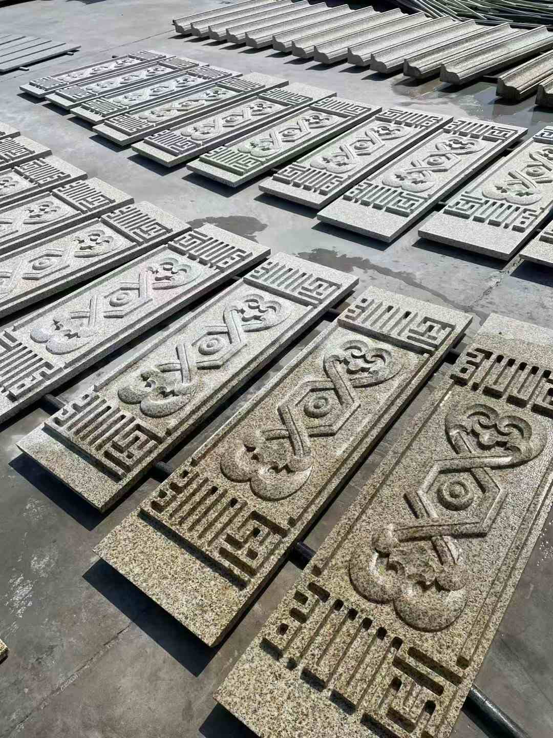 通化 黄金麻花岗岩外墙雕刻板