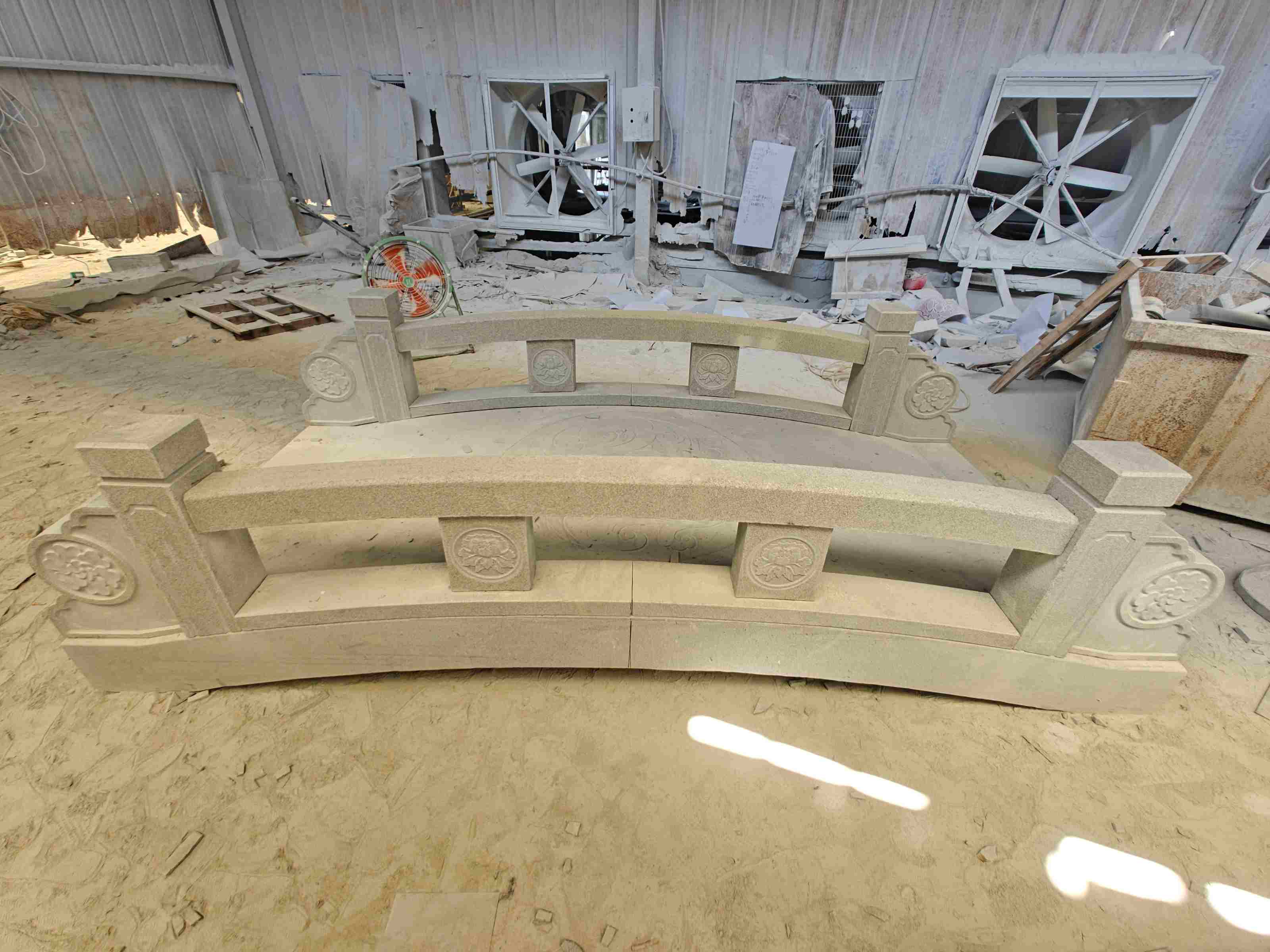 通化 芝麻灰花岗岩异形加工-拱桥，石桥