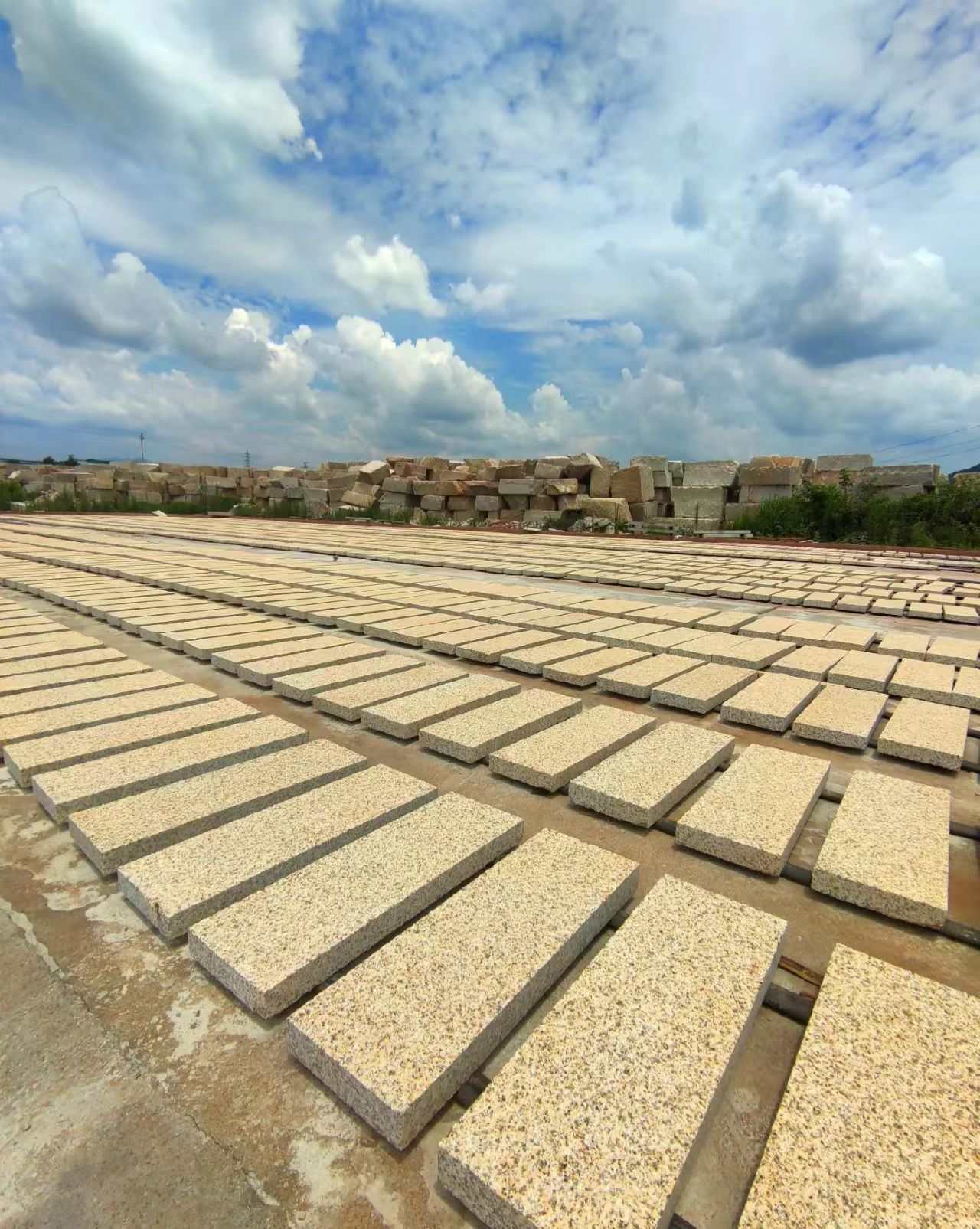 通化 黄金麻花岗岩荔枝面地铺石防护中