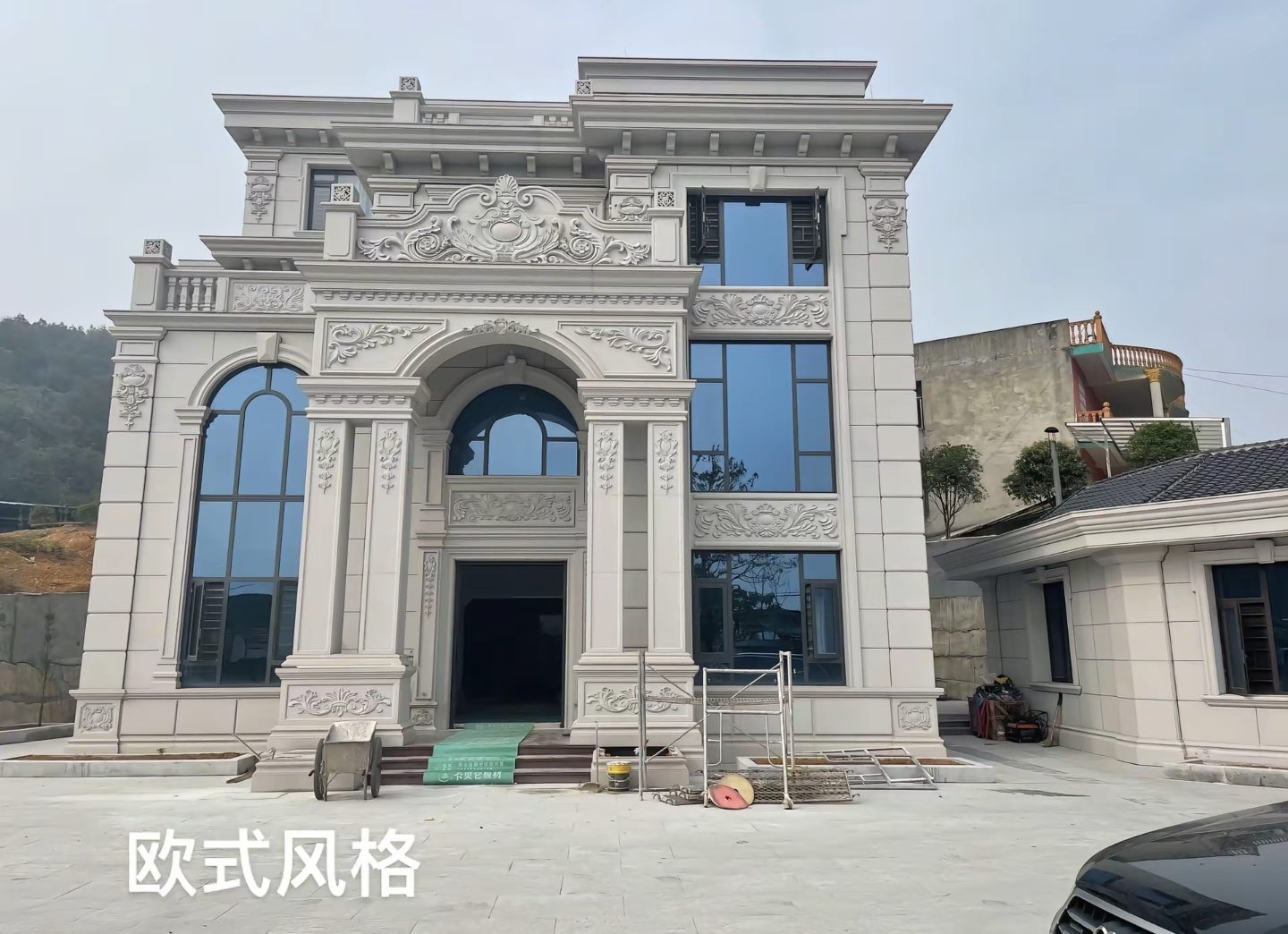 通化 白麻花岗岩别墅外墙干挂